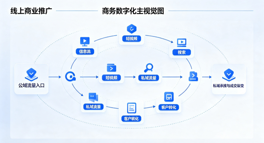 湖滨区线上商业推广怎么做？全域流量闭环搭建与低成本转化实战指南